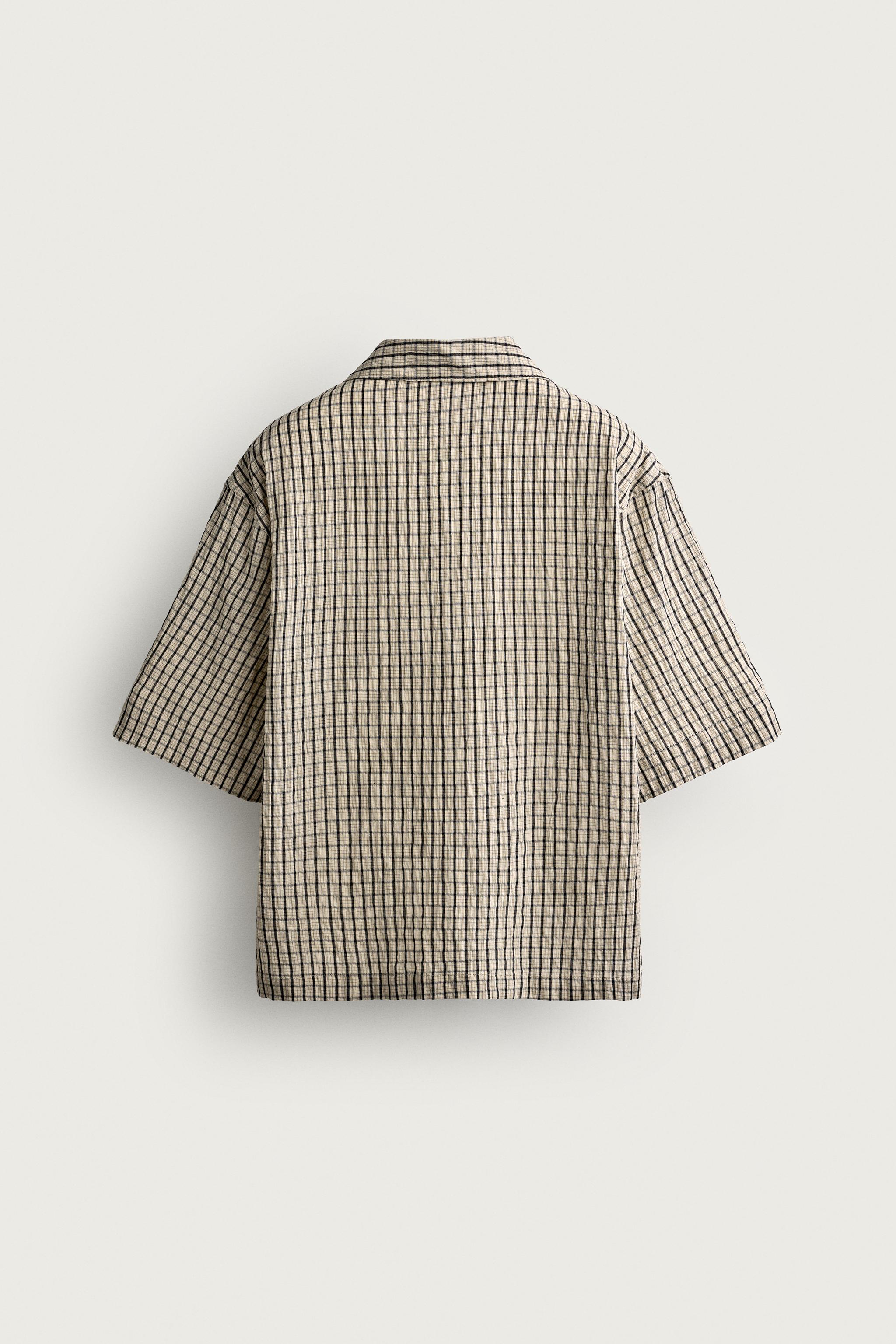 RELAXED FIT PLAID SHIRT